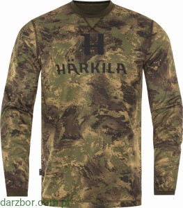 Harkila Deer Stalker Camo L/S T-shirt - koszulka z długim rękawem z kamuflażem leśnym