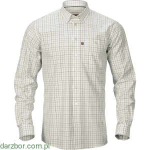 HARKILA  Koszula bawełniana  RETRIEVE SHIRT L/S dark olive