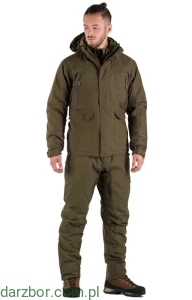 Kurtka ocieplana męska Thunder Thermo 4 w zielonym kolorze z membraną