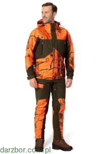 Kurtka ocieplana męska Thunder Thermo 4 w pomarańczowym kamuflażu z membraną