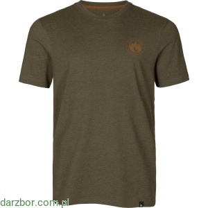  Koszulka SEELAND Saker t-shirt Pine green melange