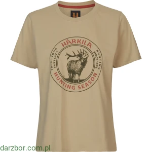 Koszulka damska Harkila Stag Badge Sand