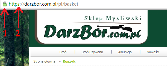 Certyfika SSL - Sklep Myśliwski